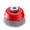 Cup Brush Crimp 80mm Steel
